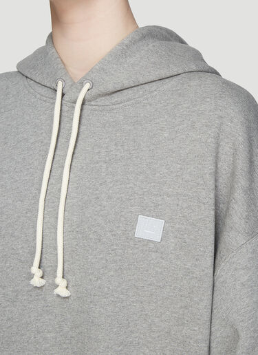 Acne Studios Hooded Oversized Face Patch Sweatshirt Grey acn0336001