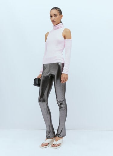 Blumarine Metallic Leggings Silver blm0254008