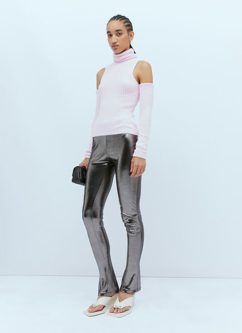 Blumarine メタリックレギンス グレー blm0254007