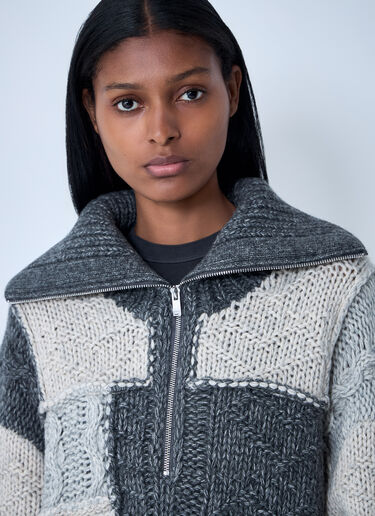 Wool-Blend Sweater GANNI Wool-Blend Sweater Grey gan0261001