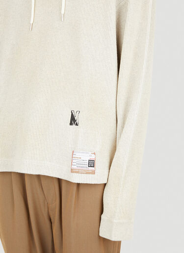 Maison Mihara Yasuhiro Partly Double 连帽运动衫 乳白色 mmy0150021