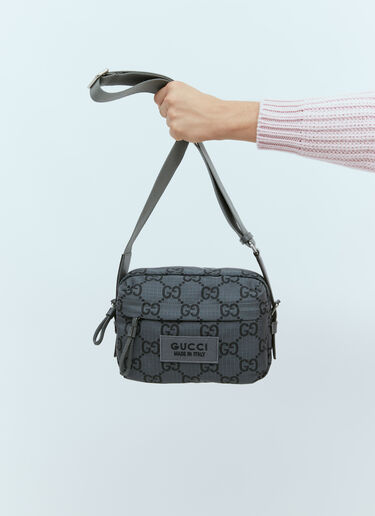 Gucci Medium GG Ripstop Crossbody Bag Grey guc0155129