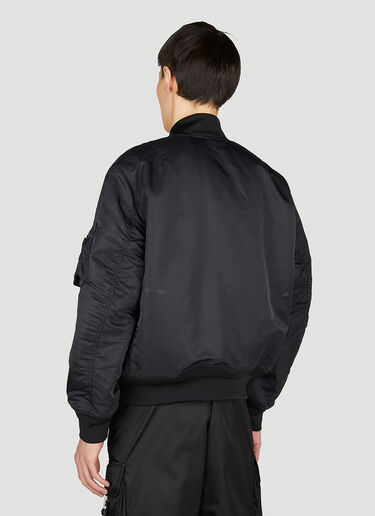 Burberry Graves 徽标印花飞行员夹克 黑色 bur0151036