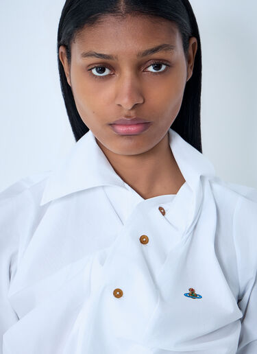 Vivienne Westwood Asymmetrical Button-Detail Shirt White vvw0263003