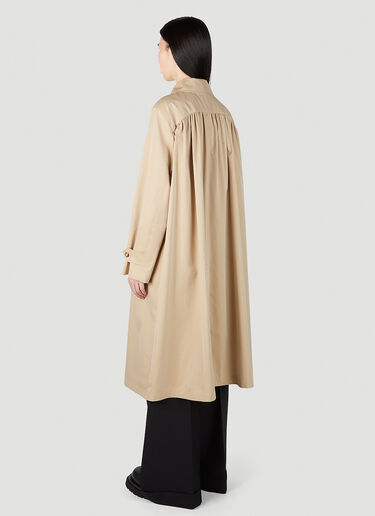 Burberry Gathered Trench Coat Beige bur0251026