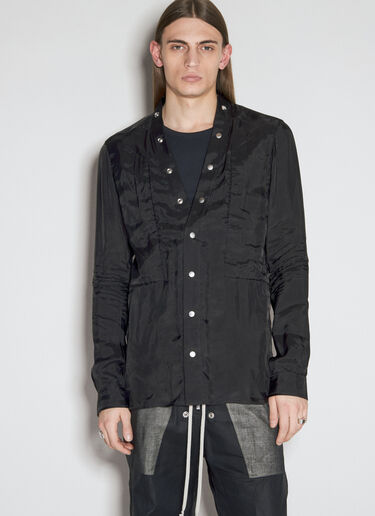 Rick Owens Larry Fogpocket Shirt Black ric0155002