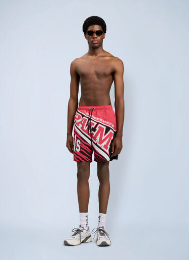 Palm Angels Racing Swimshorts Red pma0164166