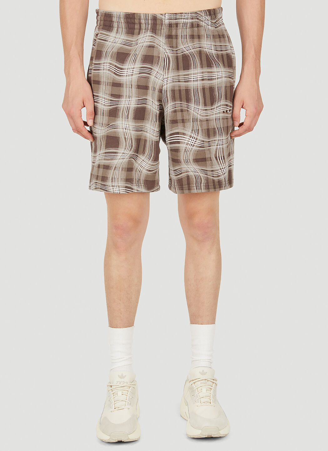 Adidas plaid shorts 2025