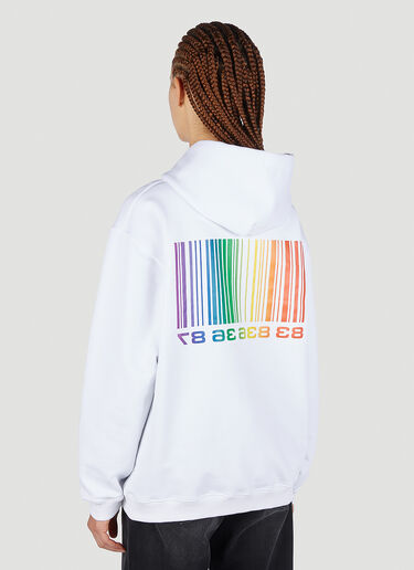 VTMNTS Barcode Hooded Sweatshirt White vtm0351004