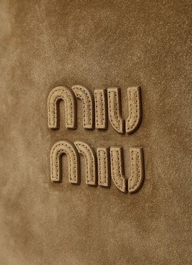Ivy Suede Shoulder Bag Miu Miu Ivy Suede Shoulder Bag Olive miu0262117