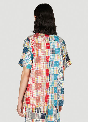(Di)vision Patchwork Check Shirt Red div0151004