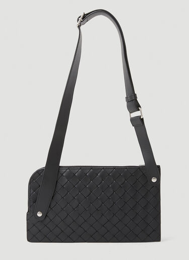 Intreccio Pouch Crossbody Bag Bottega Veneta Intreccio Pouch Crossbody Bag Black bov0153049