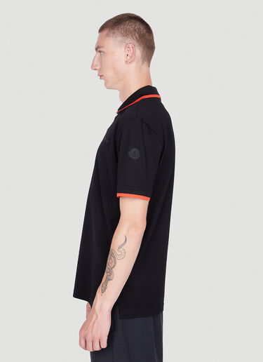 Moncler 对比色饰边 Polo 衫 黑色 mon0152037