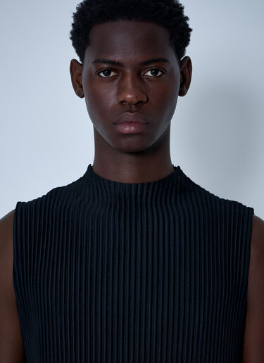 Homme Plissé Issey Miyake Pleated Top Black hmp0161002