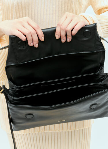 Jil Sander Origami Shoulder Bag Black jil0255030