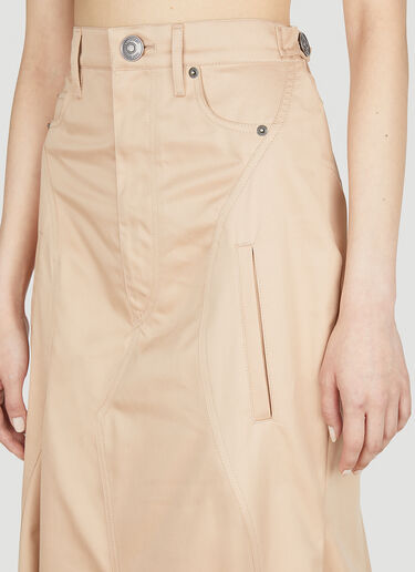 Burberry Flared Skirt Beige bur0252065