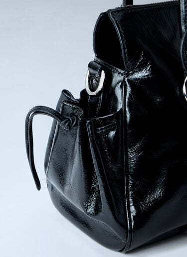 LN-CC® - Miu Miu: Patent Leather Handbag - Black Miu Miu Patent Leather Handbag Black miu0266025