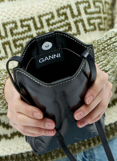GANNI Banner Small Crossbody Bag Blue gan0254020