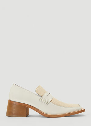 Martine Rose Bagleys Heeled Loafers Beige mtr0358005