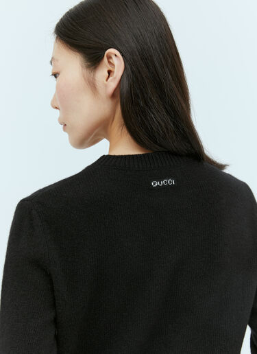 Cashmere Wool Sweater Gucci Cashmere Wool Sweater Black guc0254010