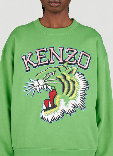 Kenzo Tiger Varsity Sweatshirt Green knz0253017