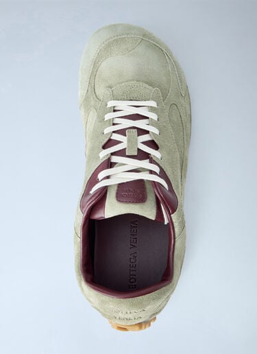 LN-CC® - Bottega Veneta: Orbit Flash Suede Sneakers - Green Bottega Veneta Orbit Flash Suede Sneakers Green bov0165025