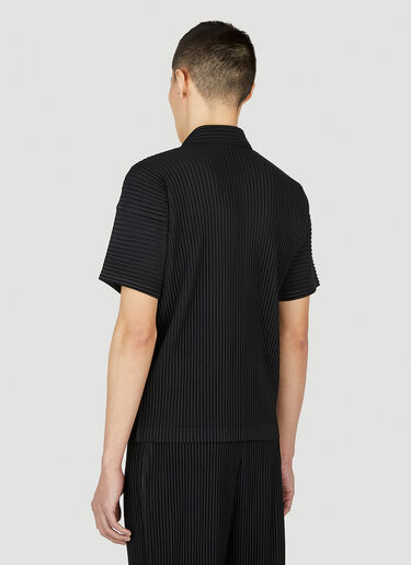 Homme Plissé Issey Miyake Polo Shirt Black hmp0152003