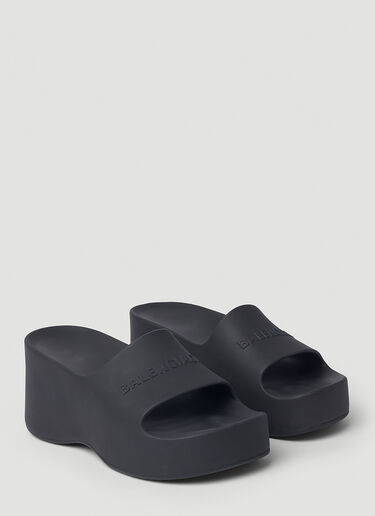 Balenciaga 厚底拖鞋 黑色 bal0252067
