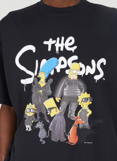 Balenciaga x The Simpsons アートワークTシャツ ブラック bal0147001