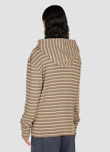 Acne Studios 스트라이프 후드 스웨트셔츠 브라운 acn0151024