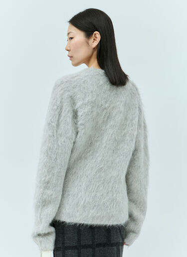 TOTEME Petite Alpaca-Blend Knit Sweater Grey tot0255031