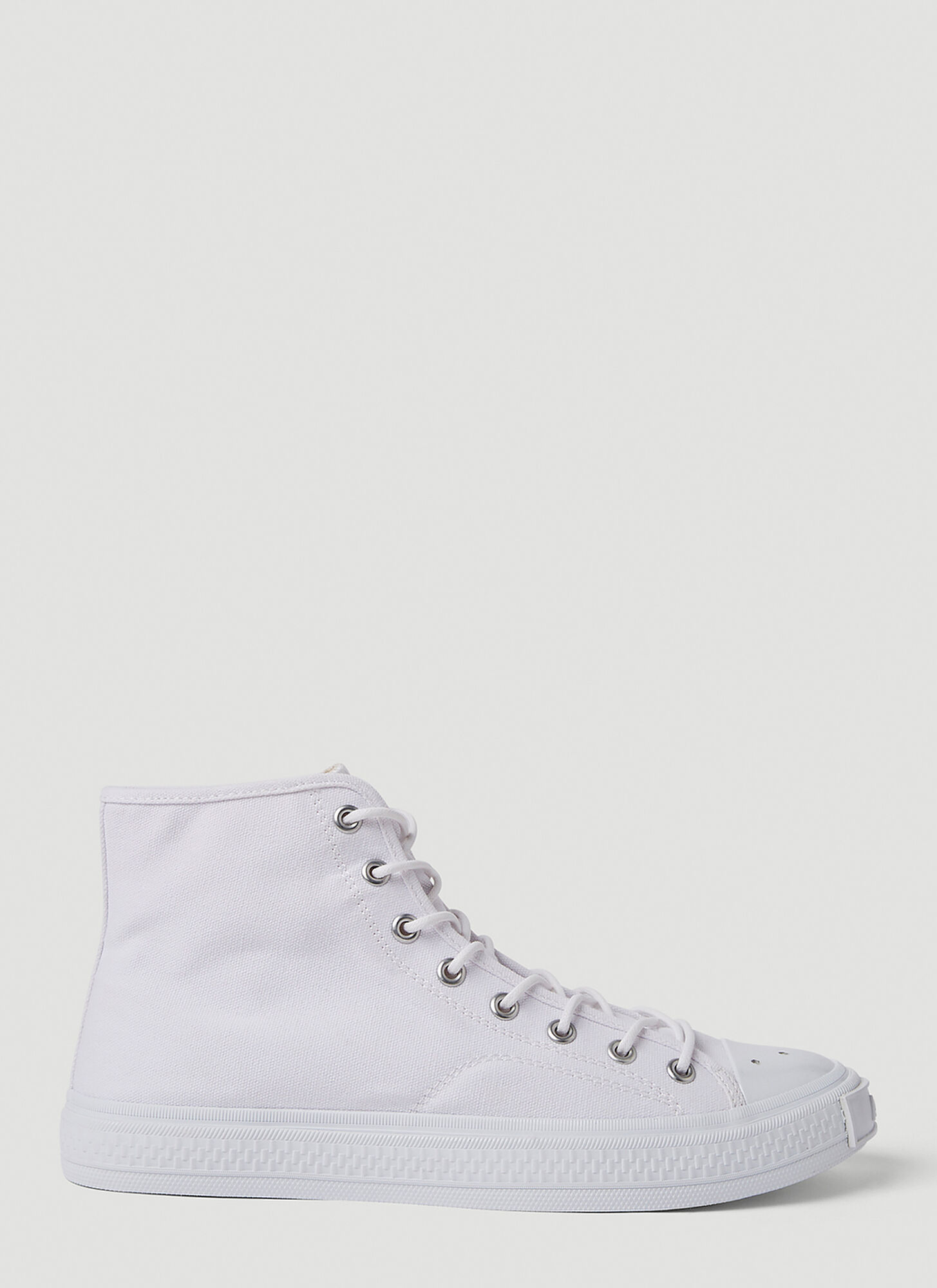 Acne Studios Canvas High Top Sneakers Male White