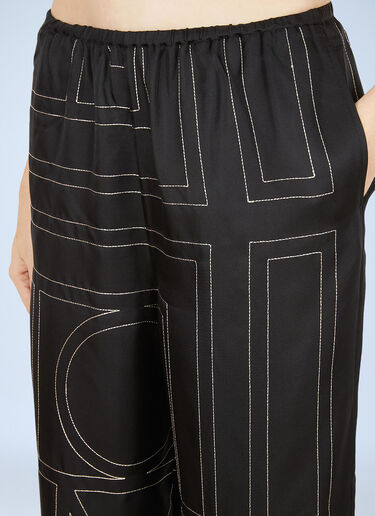 Monogram Pants TOTEME Monogram Pants Black tot0251009