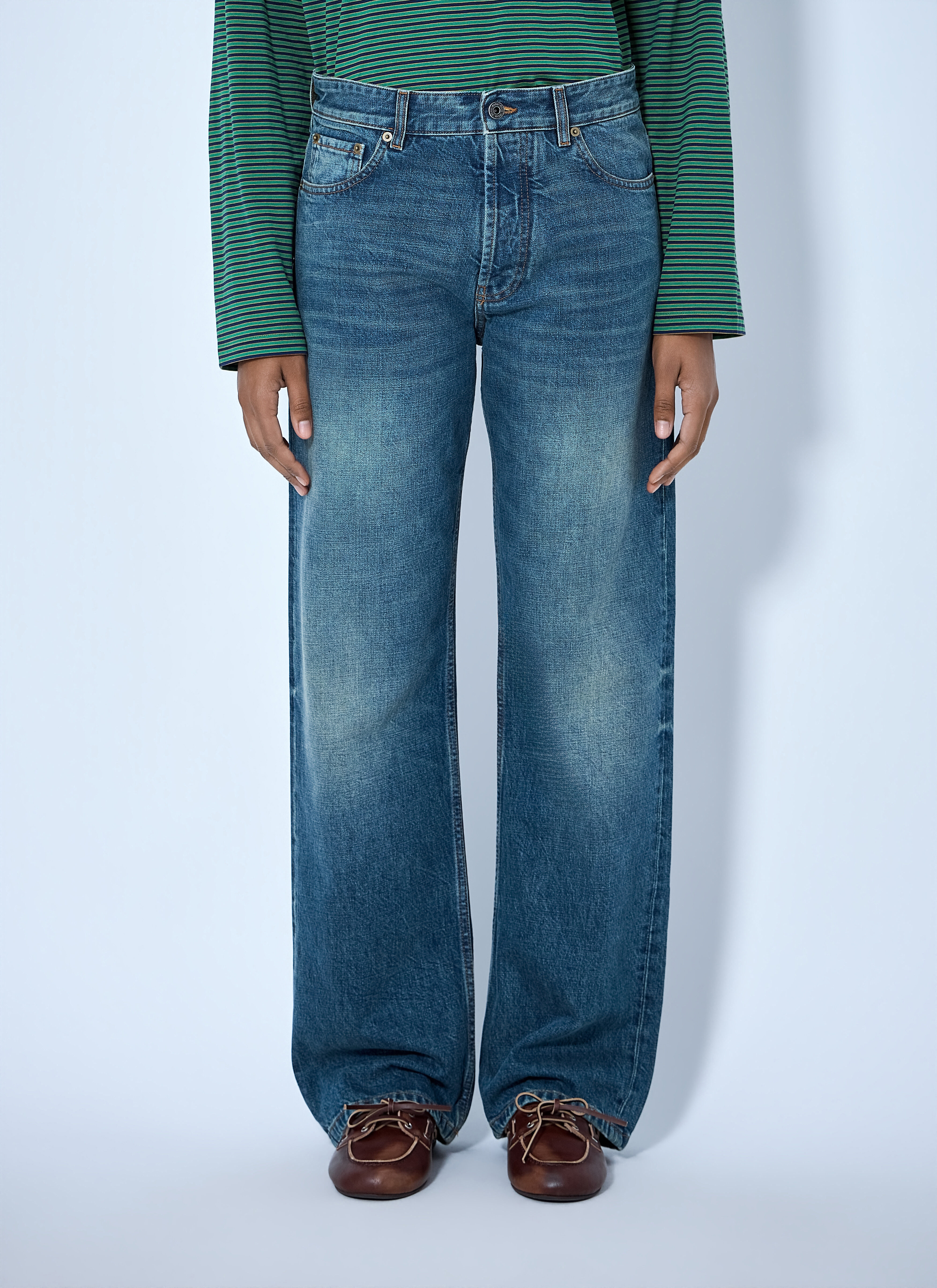Miu Miu Women's' Wide-Leg Denim Jeans in Blue | LN-CC®