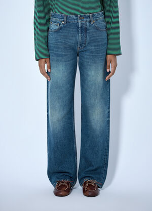 Miu Miu Wide-Leg Denim Jeans Blue miu0266023