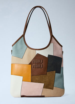 Miu Miu Ivy Leather Shoulder Bag Brown miu0264109