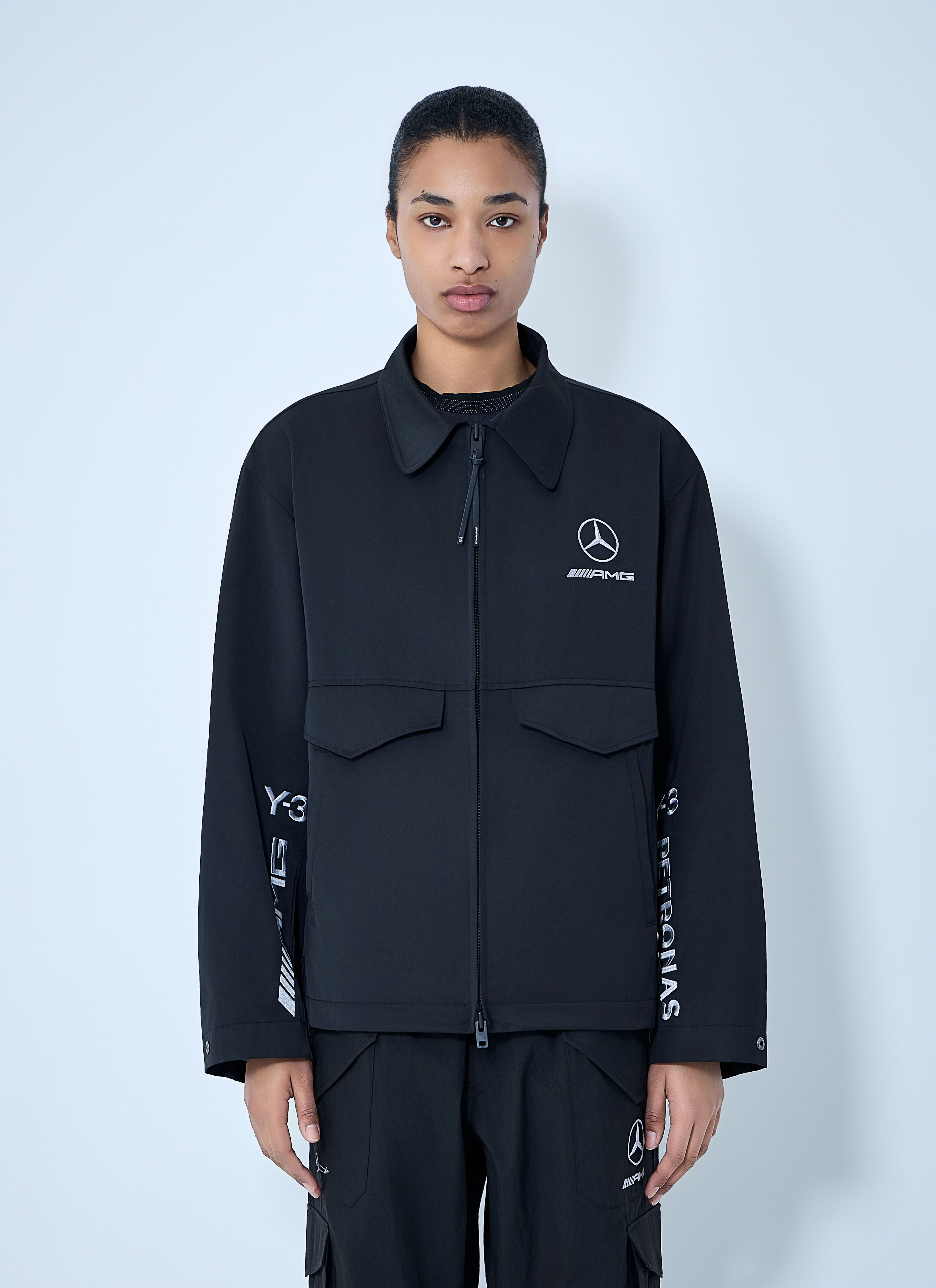 Y-3 MERCEDES レディース テクニカルジップジャケット の 黒 | LN-CC®