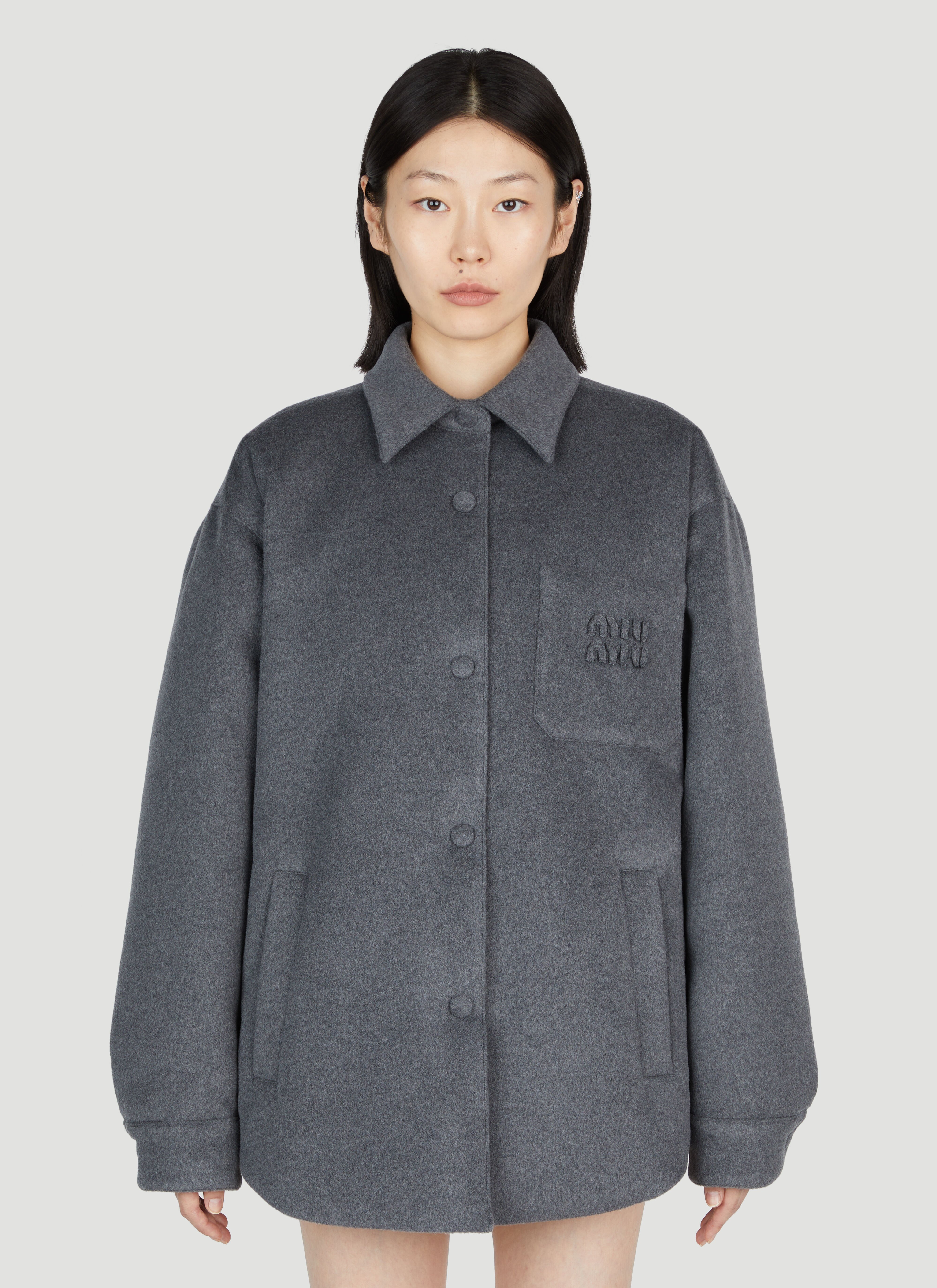 Grey velour jacket shop