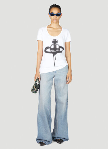 Vivienne Westwood Spray Orb T-Shirt White vvw0253013