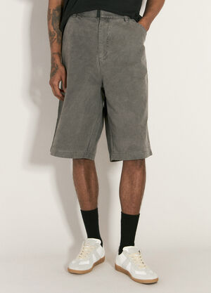 Our Legacy Canvas Heavy Shorts Orange our0157015