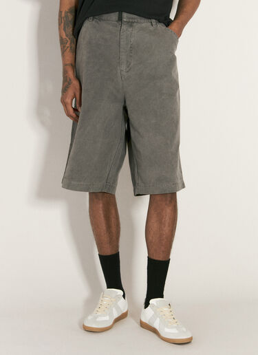 Boiler Room Canvas Heavy Shorts Grey bor0156008