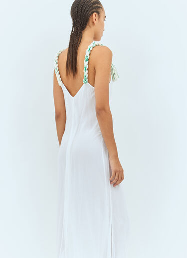 JW Anderson Tassel Strap Twisted Dress White jwa0258004