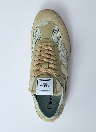 Chloé Kick Sneakers Khaki chl0260019