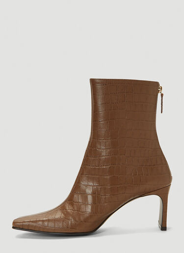 Reike Nen Centre-Seam Embossed Boots Brown rkn0241005