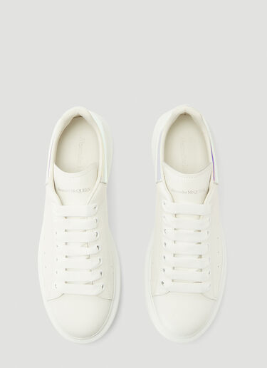 Alexander McQueen Iridescent Leather Sneakers White amq0241060