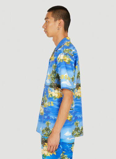 Gucci Souvenir Bowling Shirt Blue guc0150089