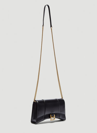 Balenciaga Hourglass Chain Bag Black bal0243060