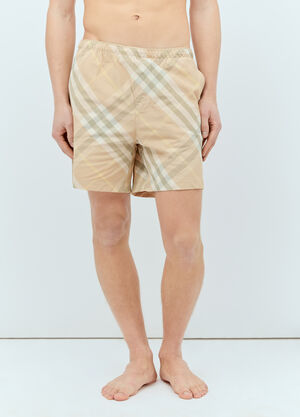 Patta Check Swim Shorts Black pat0156019