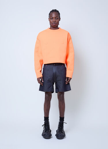 Walter Van Beirendonck x G-STAR Embossed Denim Shorts Blue wlt0160026