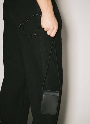 Saint Laurent Logo Print Mini Crossbody Bag Black sla0158020
